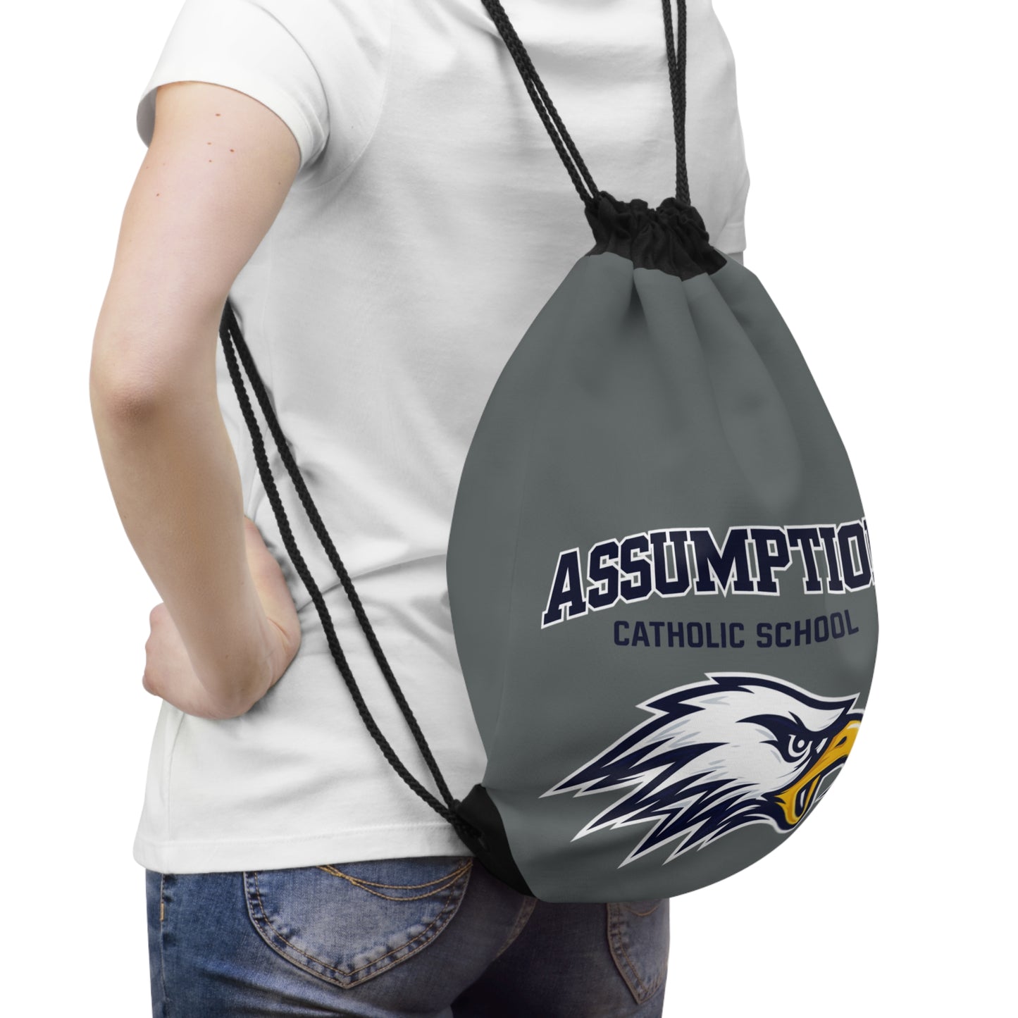 ACS Drawstring Backpack Gray