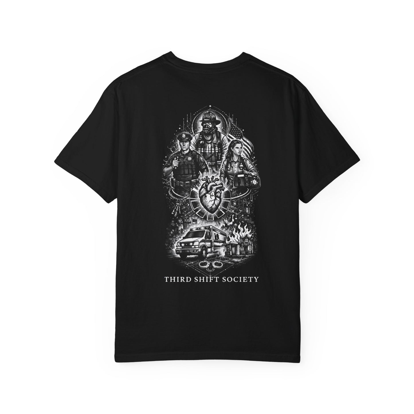 EMS, Fire & Police Tribute Tee -THE FIRST RESPONDER COLLECTION