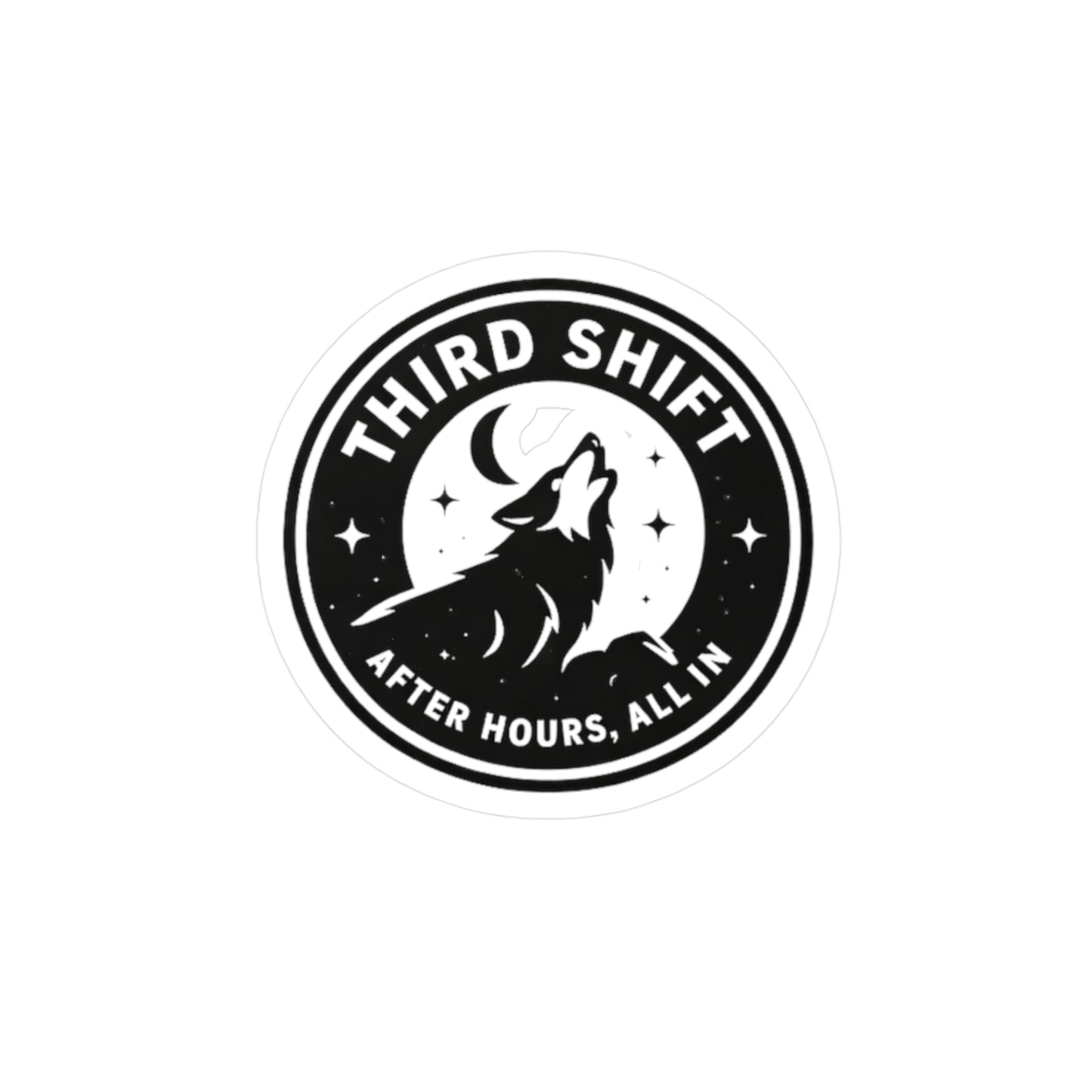 Third Shift Logo — Sticker