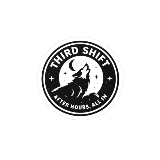 Third Shift Logo — Sticker