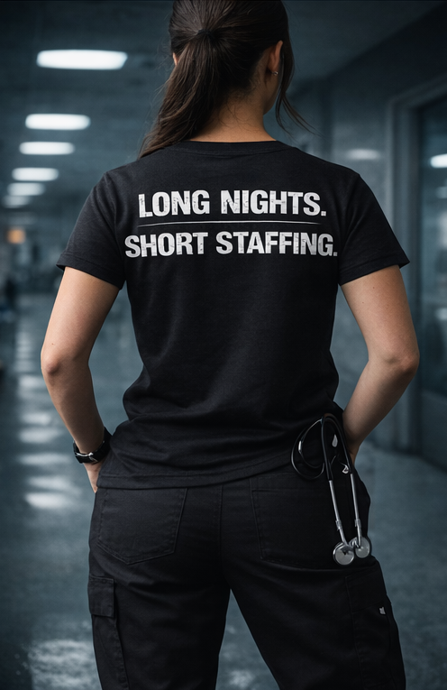 "LONG NIGHTS." - Statement Tee