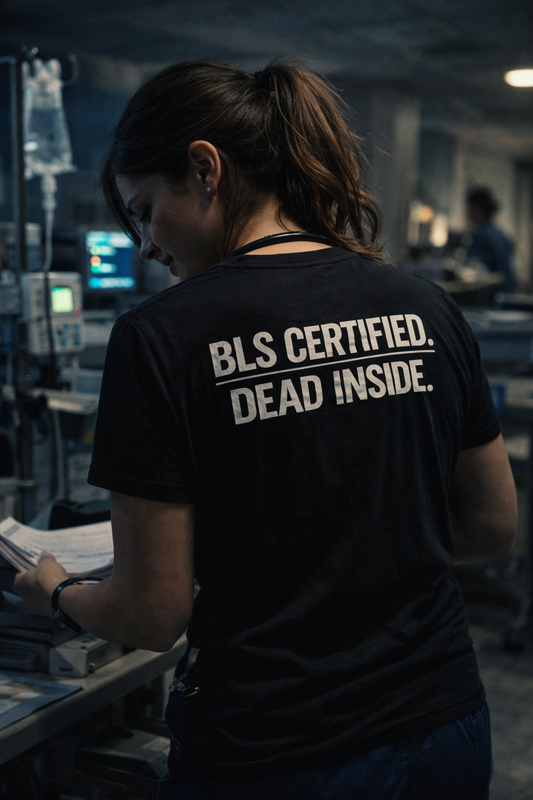 "BLS CERTIFIED" - Statement tee