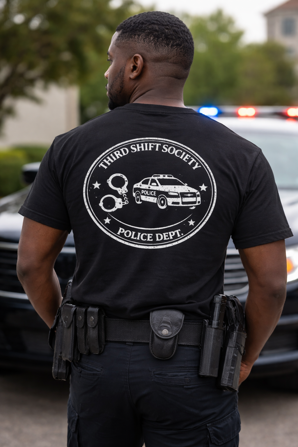 POLICE DEPT. EMBLEM TEE - THE FIRST RESPONDER COLLECTION