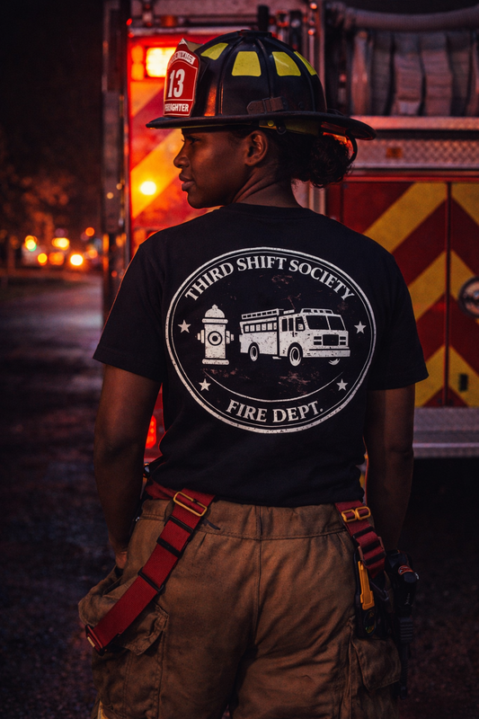 FIRE DEPT. EMBLEM TEE - THE FIRST RESPONDER COLLECTION