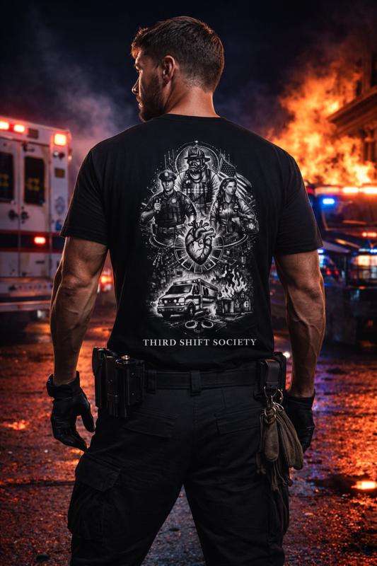 EMS, Fire & Police Tribute Tee -THE FIRST RESPONDER COLLECTION