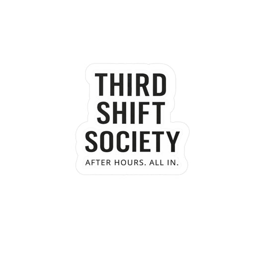 Third Shift Logo - Sticker